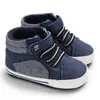 Sapatos para bebês de 0 a 1 ano, calçados de comércio exterior, tênis altos, sola macia, sapatos de bebê que não caem