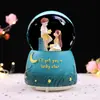 Novo Produto Bola de Cristal Estrela Desejos Caixa de Música Ornamento Desenho Animado Luz de Neve Presente Criativo para Estudante Loja de Presentes de Aniversário