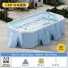 Piscina inflable sin bordes para uso doméstico, piscina exterior de montaje rápido, piscina de juegos para niños, plegable y portátil para nadar infantil