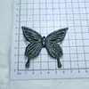 Patch de Tecido Borboleta Full Diamond com Strass Moda Versátil Coreana Flor para Sapato Broche Acessório de Cabelo com Renda Acessório para Bolsa Roupas