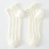 Calcetines tobilleros de algodón transpirables y finos con efecto leche marrón para mujer, de verano y otoño, al por mayor