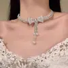 Colar Gargantilha Hot Girl Retro Y2K Milênio Outono e Inverno Design em Couro Gargantilha de Nicho Novo Estilo 2026