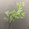 Sensación de simulación hoja de olivo planta verde accesorios de fotografía de boda estilo nórdico hoja de eucalipto hoja de dinero vara larga planta verde