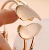 Pulsera abierta creativa de amor 2023 nueva pulsera de doble amor de cara brillante japonesa y coreana pulsera fresca de nicho para mujer