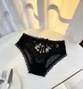 Calcinhas Rendadas Picantes com Estampa de Leopardo e Bolinhas, Pretas e Brancas Vazadas de Cintura Alta Finas para Mulheres