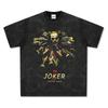 Camiseta de manga corta con estampado retro del Joker estadounidense transfronterizo, sudadera con capucha y cuello redondo de manga larga de algodón grueso que combina con todo.
