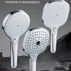 Interruptor de botón de cabezal de ducha función cabezal de ducha de lluvia de baño dispositivo de ducha cabezal de ducha de mano para el hogar accesorios