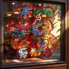 2027 Nuevo Modelo Año del Cordero Bendición de Año Nuevo Pegatinas para Ventana Adhesión Estática Pegatinas de Pantalla de Cristal Recorte de Papel Decoraciones de Año Nuevo del Festival de Primavera