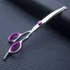 Tesouras para Tosquia de Animais de Estimação, Tesouras Integradas de Aço para Aparar Pelos de Cachorro, Tesouras Domésticas de Dentes Planos, Tesouras Curvas, Suprimentos para Animais de Estimação
