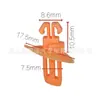 Adecuado para Toyota Land Cruiser Prado Lexus placa de protección de puerta faldón arco de rueda clip decorativo hebilla