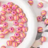 12mm Infantil e Fofo Cor Contrastante Redondo Contas de Melancia Listradas Contas Soltas DIY Joias Feitas à Mão Acessórios para Pulseira Material