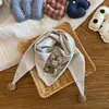 Cachecol Infantil para Outono e Inverno, Novo Estilo Ins Cachecol Triângulo para Bebê, Desenho Animado Fofo, Estiloso, À Prova de Vento, Quente, Casual Estilo Coreano