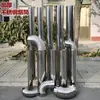Tubo de Chimenea Engrosado de Acero Inoxidable para Estufa de Pellets de Biomasa, Estufa de Leña, Codo de Chimenea para Estufa de Calefacción