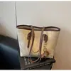 Bolsa Tote Grande Capacidade Feminina 2026 Outono/Inverno Nova Elegante Bolsa de Ombro Bolsa para Estudante Universitário Aula Trabalho Bolsa de Braço