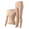 Novidades Outono e Inverno 8815 # Leve, Quente e Bloqueador de Temperatura Copo Tudo-em-Um Conjunto de Beleza Pele Invisível, Conjunto de Sutiã com Copas Fixas Sem Costura e Confortável para Mulheres