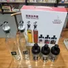 Nuevo juego de botellas cuadradas de vidrio para aceite, sal, salsa, vinagre, almacenamiento de cocina, joyerías venderán, regalos, se puede imprimir logo