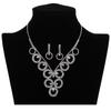 Brincos de corrente com clavícula distinta, estilo europeu e americano, com diamantes, colar leve e luxuoso, joia feminina simples e doce