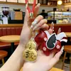 Chaveiro de Cabaça Ouro Puro 999, Pingente Cultural e Criativo de Nicho de Alta Qualidade, Pequeno Presente Prático, Lembrança Atacado e Dropshipping