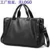 Bolsa Masculina de Pele de Ovelha Trançada Couro Genuíno Bolsa Masculina de Negócios Couro de Vaca Macio Casual Ombro Transversal Pasta Grande Capacidade