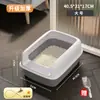 Caixa de Areia para Gatos Baoshi Não. Caixa de Areia para Gatos Totalmente Semifechada Especial Pequena Anti-Areia Banheiro para Filhotes Suprimentos para Gatos