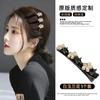 2024 Internet Celebridade Elegante Novo Estilo Pérola Strass Grampo de Cabelo Preguiçoso Grampo de Cabelo Artefato Estilo Ocidental Grampo de Cabelo Quebrado Grampo de Franja