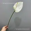Flor artificial de haste única com textura impressa em 3D, antúrio vermelho, grande flor-flamingo para arranjos de banquete de casamento e noivado, flores artificiais para atacado