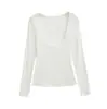 Conjunto casual de tres piezas para mujer, top de manga larga, camisola y pantalones de pierna ancha, nuevo conjunto delgado de tres piezas para principios de otoño de 2026