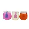 Venta Directa de Fábrica Botella de Pudín Graso Boca Ancha Pudín Corto Bola de Cristal para Yogur Botella de Pudín Botella de Leche Taza de Mousse