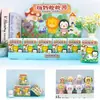 Kit-Cub Caja Misteriosa Flotada Hello Kitty Dibujo Animado Sorpresa Desempaquetado Juguete para Niños Figura Linda Decoración