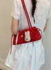 Bolso Pequeño con Lazo Estilo Ballet para Mujer 2026 Nuevo Dulce Bolso Baguette de Lunares Elegante Bolso de Hombro