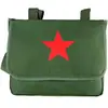 Bolsa de Lona Nostálgica para Servir o Povo, Bolsa de Ombro do Exército Vermelho Masculina, Bolsa Escolar Verde da Libertação Transversal, Bolsa de Estudante, Bolsa Transversal Lei Feng
