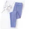 Pantalones cálidos de doble cara cepillados para niños y niñas de otoño e invierno Ropa interior para bebé y niño Calzoncillos largos Leggings Velour cálido Pantalones de pijama gruesos para niño