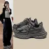 Zapatos de Padre Blancos con Grulla de Almohada Cómodos Transpirables para Mujer 2026 Nueva Llegada de Primavera Más Vendidos Versátiles Estudiante Alto Valor Suela Gruesa Casual