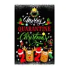 Bandera de Jardín Navideña Transfronteriza Amazon Nueva Decoración de Jardín Festiva Banderines de Lino Impresos por Ambos Lados Personalización