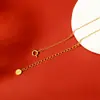 Colar Ouyini em Prata Esterlina 925 com Pingente de Caqui Escovado para Mulheres, Design de Primavera de Luxo de Alta Qualidade, Corrente de Suéter Estilo Ins