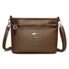 Bolso de mano para mujer 2026 nuevo piel suave gran capacidad bolso para mamá de mediana edad versátil y elegante bolso de hombro moderno y simple bolso cruzado