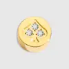 Emanco Carita Feliz Corazón Estrella de Cinco Puntas Dulce y Fresca Cuentas Sueltas Accesorios DIY con Joyería de Diamantes Accesorios de 14K Exportación Venta al por Mayor