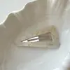 Pinza para el pelo de acetato elegante estilo coreano, clip lateral de triángulo hueco, pasador de gama alta, clip para flequillo, accesorio para el cabello
