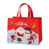 Bolsa de Natal Não Tecida Spot 2025 Personalizada Laminada Grande Sacola de Compras Sacola de Embalagem Sacola de Presente Atacado