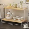 Soporte para Taza de Agua de Escritorio Hogareño Estante de Almacenamiento de Tazas de Té de Múltiples Capas Gabinete de Comedor Encimera Organizador de Tazas de Café Estante de Almacenamiento