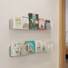 Estantería para libros ilustrados infantiles sin taladro, estantería de pared, estantería de pared para exhibir libros detrás de la puerta, estantería de pasillo