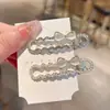 Pinza de Pico de Pato con Lazo de Pedrería de Diseño Nicho Estilo Coreano 2024 Nuevo Pasador Elegante de Gama Alta de Una Palabra Verano