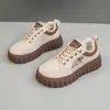 [Personalizado] Xq229-2 Retro Suela Gruesa Antideslizante Casual de Cuero Casual para Mujer Nuevo Estilo Versátil Primavera y Otoño 2025