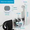 Cerradura de leva de 16 mm de aleación de zinc para cajón de gabinete con llaves para buzón, archivador, armario, gabinete de almacenamiento