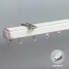 Riel de deslizamiento de aleación de aluminio de alta resistencia engrosado de 3 mm, riel recto para cortina silenciosa, riel doble, riel guía, riel para cortina