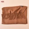 Otoño e invierno nuevo color sólido bufanda de cachemira al por mayor unisex 100 gramos chal pañuelo para la cabeza monocromático