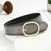 Cinturón Ovalado Retro Americano para Mujer, Accesorio Decorativo de Nicho de Alta Gama, Cinturón para Jeans, Accesorio Adelgazante para la Cintura