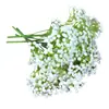 Aliento de Bebé Artificial Blanco Individual Ramo de Boda con Alfiler Corsage Flores Falsas Flores Decorativas Pequeñas Frescas