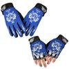 Cabeza de Lobo Delgados Transpirables Protección Solar Medio Dedo Guantes para Hombres y Mujeres Ciclismo al Aire Libre Montaña Fitness Deportes Guantes para Niños y Adultos