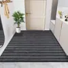Rollo de Alfombra de Doble Raya de PVC Felpudo Antideslizante para Pasillo de Hotel Comercial Puerta de Entrada Eliminación de Polvo Cortable Stock de Fábrica